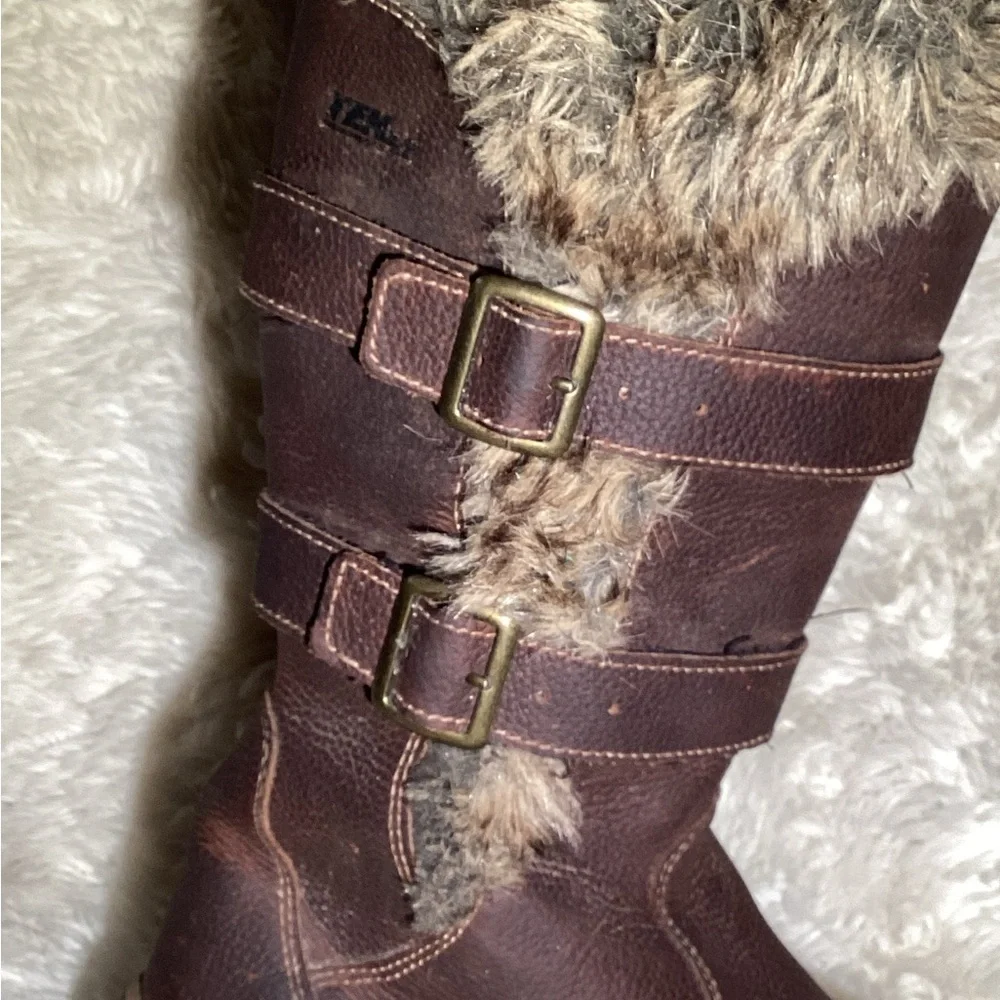 L.L. Bean Brown Winter Boots with Fur Trim